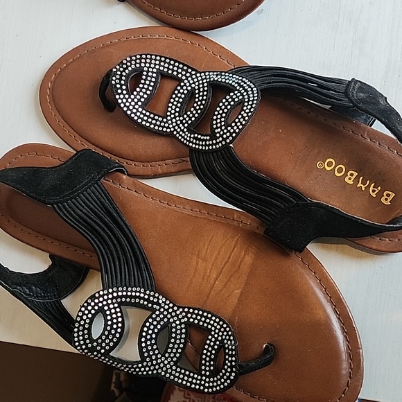 Bundle ladies flat sandals Bamboo and Mia sz 8 GUC - Picture 7 of 8